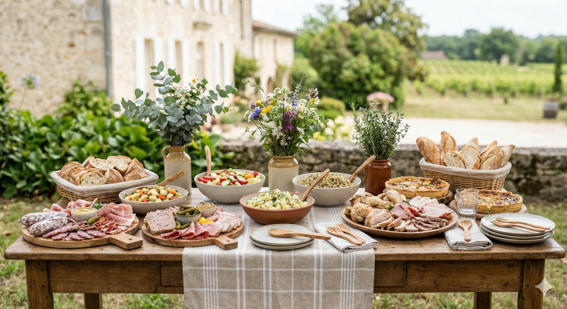 Notre buffet campagnard pour les communions avec Le Nectar